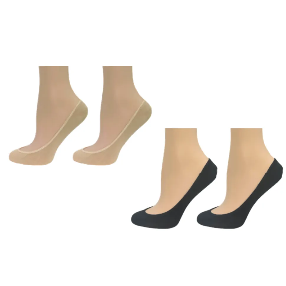 Invisible microfiber stockings (2 pairs)